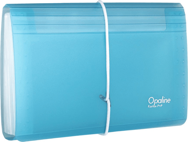 Oxybag Opaline PP DL 13 rekeszes Harmónika irattartó tasak - Kék Oxybag Opaline PP DL 13 rekeszes Harmónika irattartó tasak - Kék