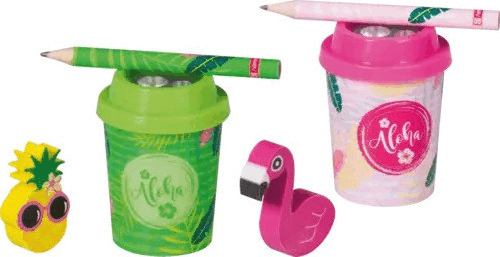 Brunnen 102983904 Tropical Kétlyukú kézi hegyező szett - Mintás