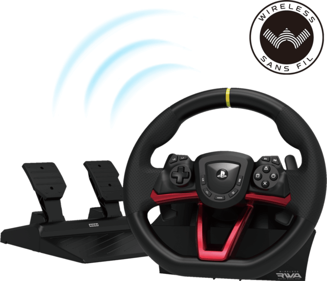 HORI Wireless Racing Wheel APEX Kormány + Pedál - Fekete (PC / PS4 / PS5)