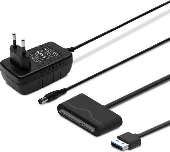 Savio AK-39 Sata3 - USB-A 3.0 apa Átalakító Adapter - Fekete Savio AK-39 Sata3 - USB-A 3.0 apa Átalakító Adapter - Fekete
