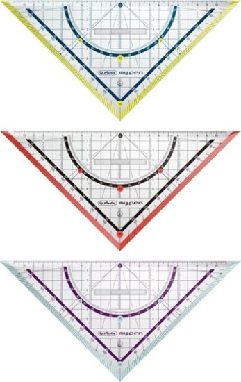 Herlitz my.pen Színes Háromszögvonalzó - 25 cm