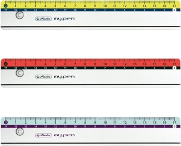 Herlitz my.pen Színes Vonalzó - 17 cm