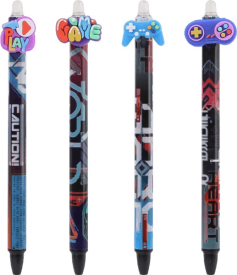 Nebulo Gamer Nyomógombos Zselés Toll (Kék / 0.5mm) - Színes