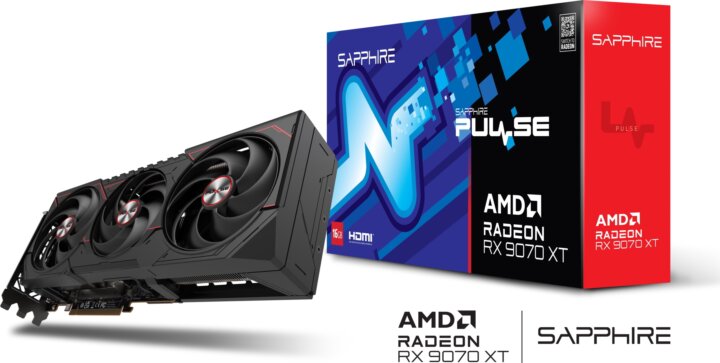 Sapphire Radeon RX 9070 XT 16GB GDDR6 Pulse Videókártya