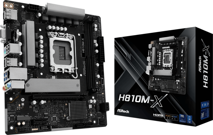 ASRock H810M-X DDR5 Intel s1851 MicroATX Alaplap