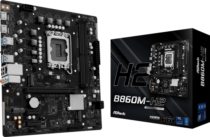 ASRock B860M-H2 DDR5 Intel s1851 MicroATX Alaplap