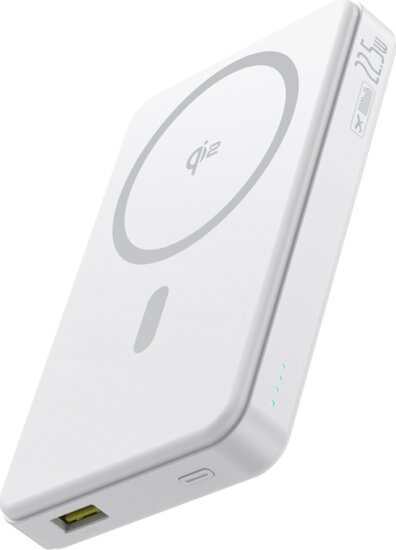 Baseus Airpow2 Qi2 Powerbank USB-A + Type-C + Wireless / 10000mAh 22.5W - Fehér
