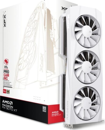 XFX Radeon RX 9070XT 16GB GDDR6 Quicksilver White Magnetic Air Edition Videókártya
