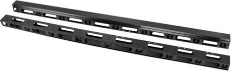 Lanberg AK-1210-B 19" 42U Függőleges Kábelvezető Csatorna (2db) - Fekete