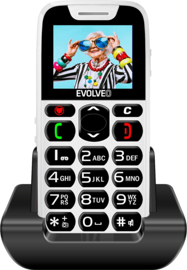 Evolveo EP-601 XR EasyPhone Nagy nyomógombos telefon - Fehér
