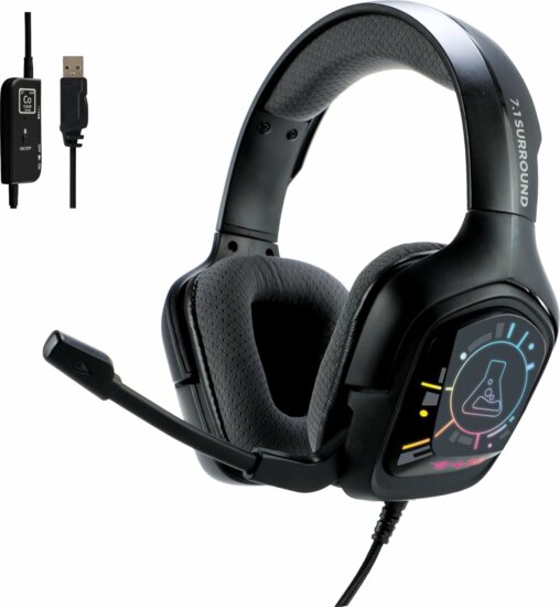 The G-Lab KORP COBALT 7.1 EX Vezetékes Gamer Fejhallgató Headset - Fekete