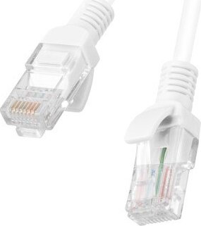 Lanberg PCU6-20CC U/UTP Cat6 RJ45 Patch kábel 1m - Fehér 10-es csomag