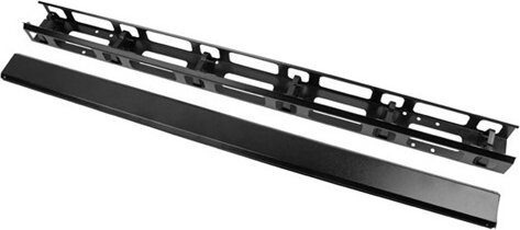 Lanberg AK-1212-B 19" 22U Függőleges Kábelvezető Csatorna - Fekete (2db)