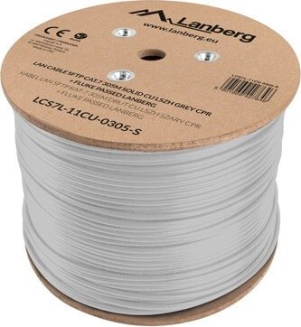 Lanberg LCS7L-11CU S/FTP Cat7 Patch kábel 305m - Szürke