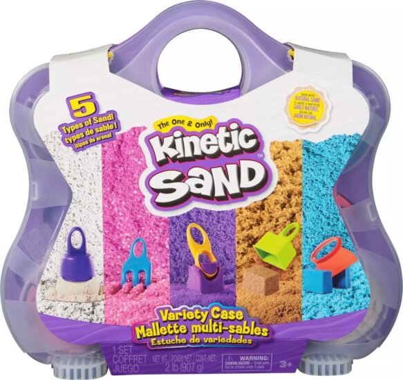 Spin Master Kinetic Sand Utazótáska 5 féle homokkal
