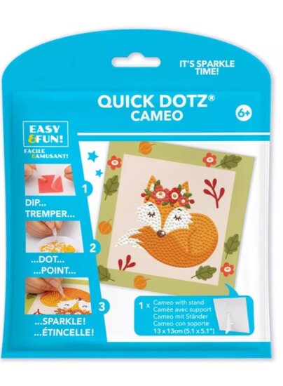 Diamond Dotz Dotzies Erdei róka képkészítő szett 13 x 13 cm