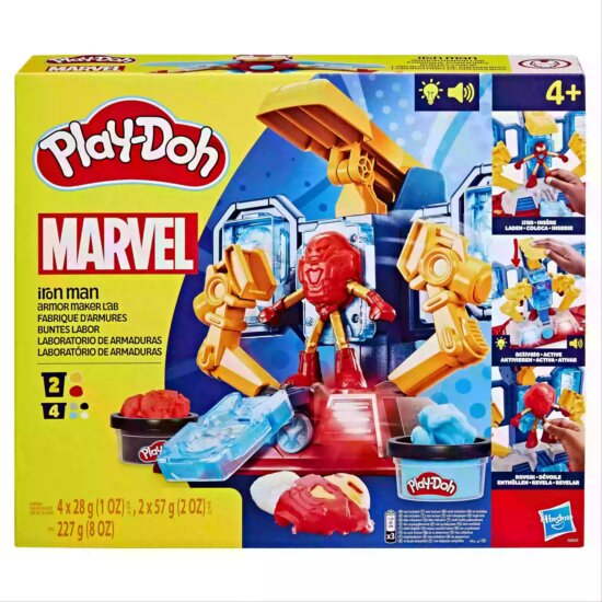 Hasbro Play-Doh Marvel Vasember páncélkészítő labor játékszett