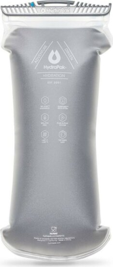 Hydrapak Velocity IT Műanyag Összezsugorítható Kulacs 2000ml - Világosszürke