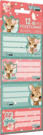 Lizzy Card Lollipop Lil Babe füzetcímke (12 db/csomag) Lizzy Card Lollipop Lil Babe füzetcímke (12 db/csomag)