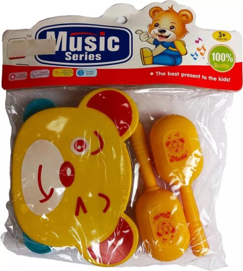 Műanyag Maci alakú csörgő készlet babáknak