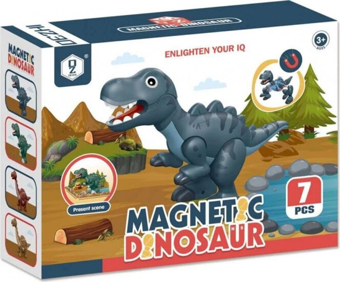 Szétszedhető 7 részes mágneses dinófigura