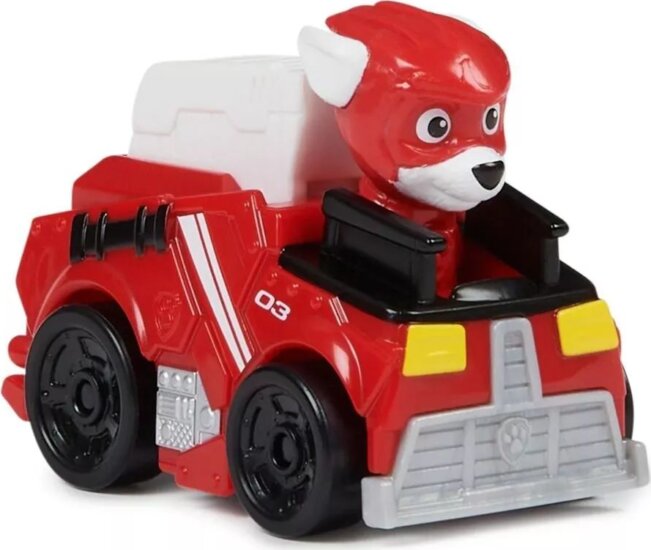 Nickelodeon Mancs őrjárat A szuperfilm Pup Squad versenyzők kisautó 1:64 - Marshall