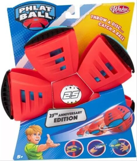 Wahu Phlat Ball Klasszikus frizbi labda 25 éves kiadás - Piros/kék