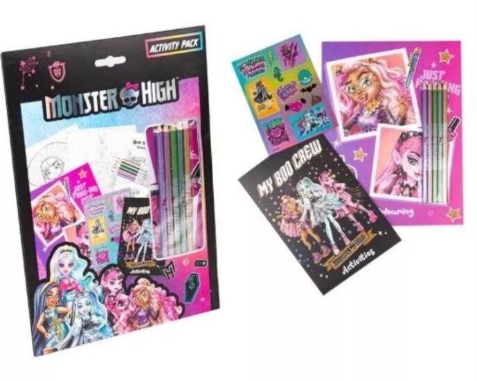 Monster High Színező szett többféle rajzeszközzel