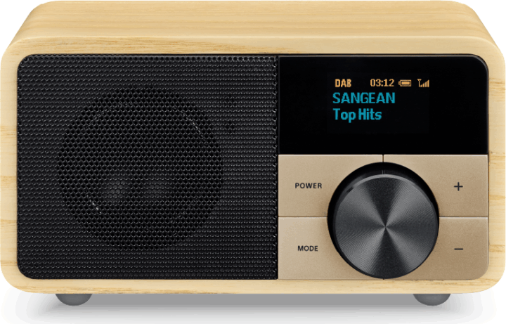 Sangean DDR-7 DAB+ FM Asztali Rádió - Világos Fa
