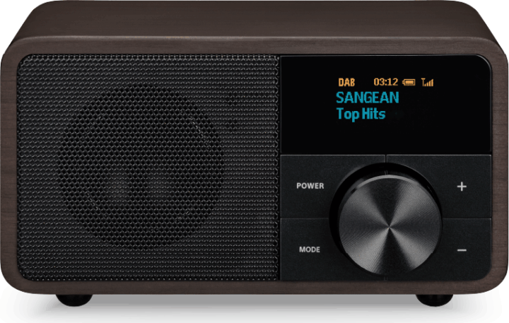 Sangean DDR-7 DAB+ FM Asztali Rádió - Sötét Fa