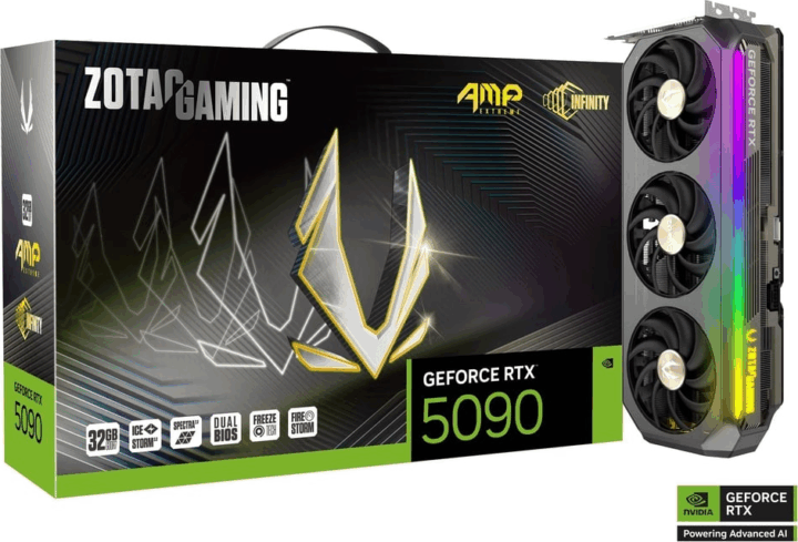 Zotac Gaming Nvidia GeForce RTX 5090 AMP Extreme Infinity 32GB GDDR7 Videókártya