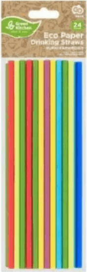 Godan Színes papírszívószál csomag 20 cm (24 db/csomag)