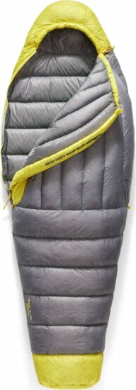 Sea To Summit Mummy Jobb cipzáras Hálózsák 170 x 65 cm (-1 / -7 °C) - Szürke / Sárga