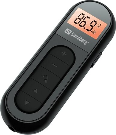 Sandberg 421-01 FM Zsebrádió beépített akkumulátorral - Fekete