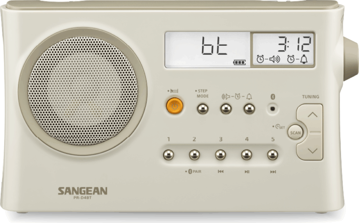 Sangean PR-D4BT Hordozható AM / FM Rádió - Krém