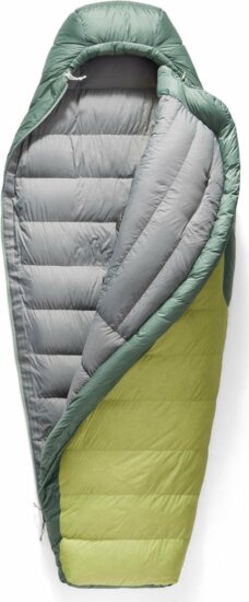 Sea To Summit Ascent Adult Mummy Kétoldali cipzáras Hálózsák 210 x 75 cm (-1 / -8 °C) - Zöld / Szürke