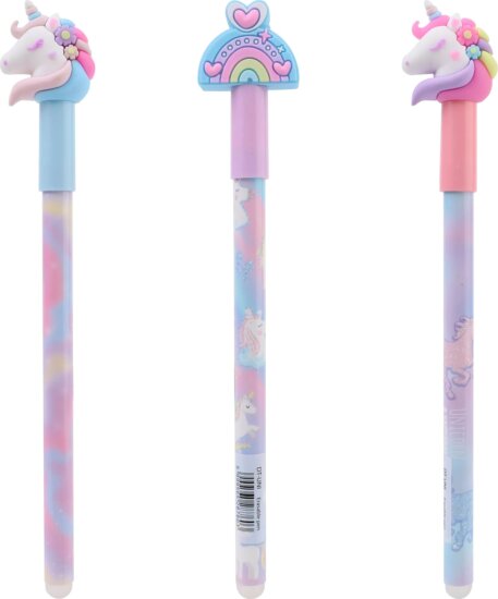 Nebulo Kupakos radírozható zselés toll vidám mintával 0.5mm (Kék tinta) - Többféle Nebulo Kupakos radírozható zselés toll vidám mintával 0.5mm (Kék tinta) - Többféle