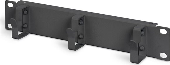 Digitus DN-10-ORG-1U-B 10" 1U Gyűrűs Rack Kábelrendező - Fekete