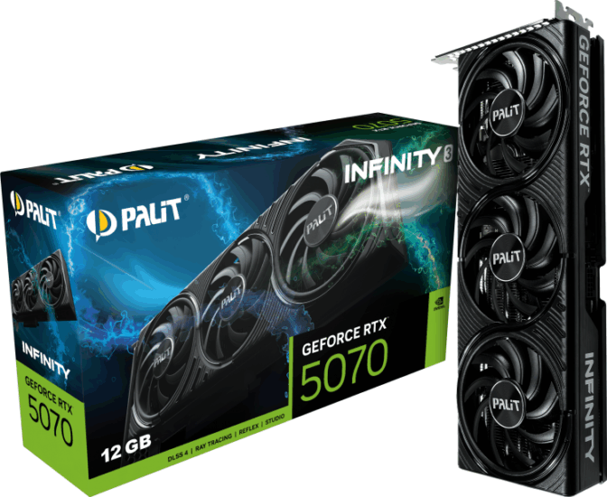 Palit GeForce RTX 5070 12GB GDDR7 Infinity 3 Videokártya
