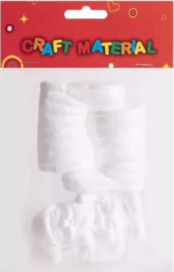 Hungarocell csizma és télapó szett - Fehér (3 db/csomag)