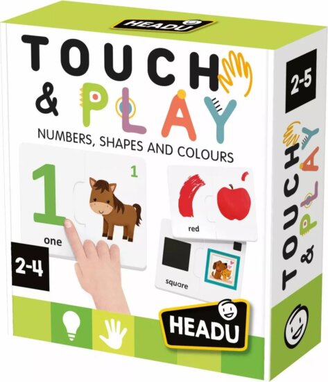 Headu Színek számok és formák logikai fejlesztő játék Angol nyelven