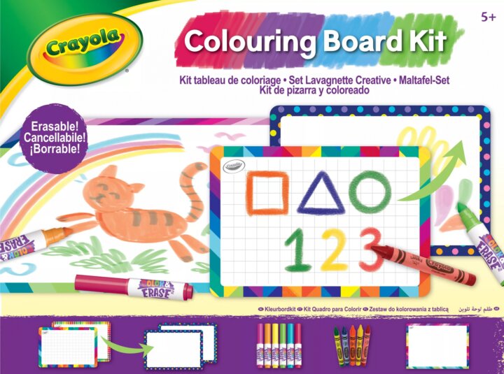Crayola 13 darabos Letörölhető rajztábla rajzeszközökkel
