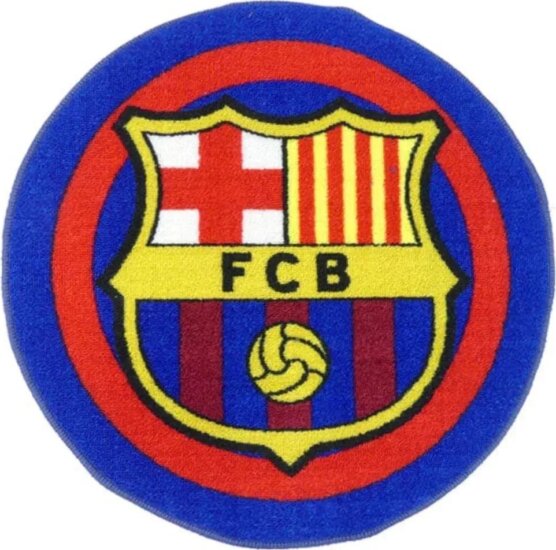 FC Barcelona Kerek szőnyeg címer mintával - 60 cm