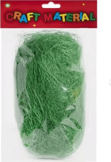 Szizál köteg húsvéti dekorációhoz 30g - Zöld Szizál köteg húsvéti dekorációhoz 30g - Zöld