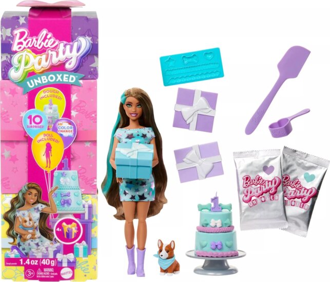 Mattel Barbie Party Reveal meglepetés szett - Corgi