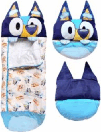 Bluey mintájú gyerek hálózsák (50 x 130 cm)