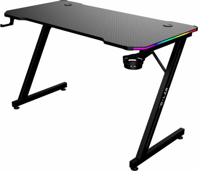 The G-Lab K DESK ELECTRON EX Gamer asztal 120 x 60 x 75 cm - Fekete