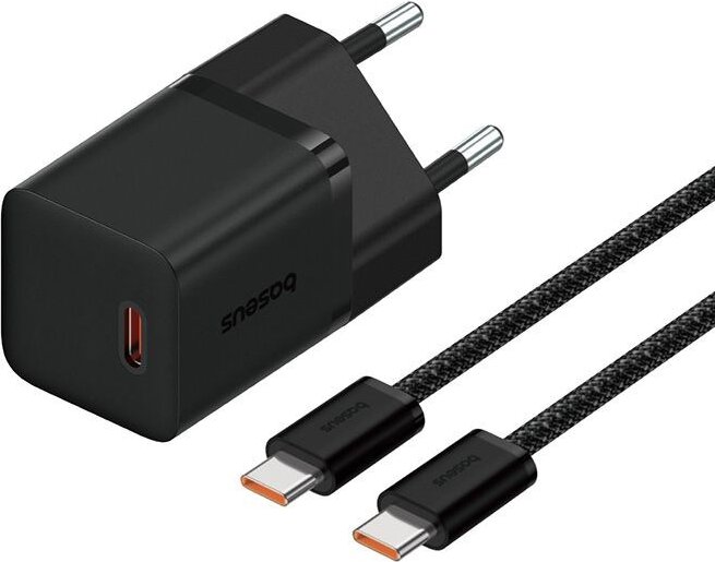 Baseus GAN5 1xUSB-C Hálózati töltő 30W - Fekete