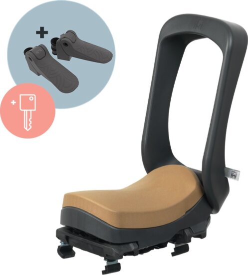 Urban Iki Junior Kulcsos Hátsó Kerékpár Gyerekülés 35 kg-ig - Fekete / Barna