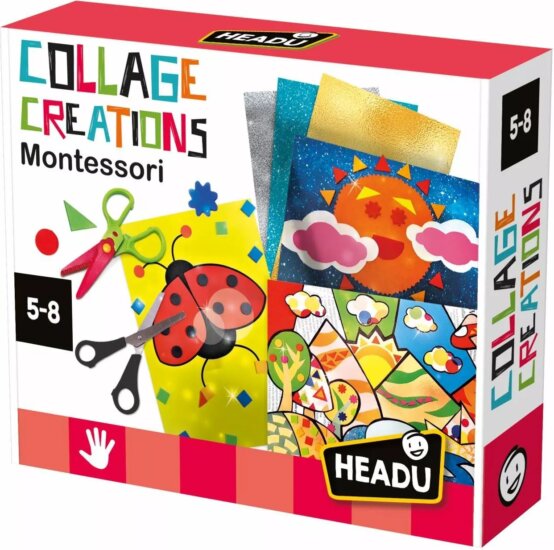 Headu Montessori kollázskészítő kreatív fejlesztő készlet